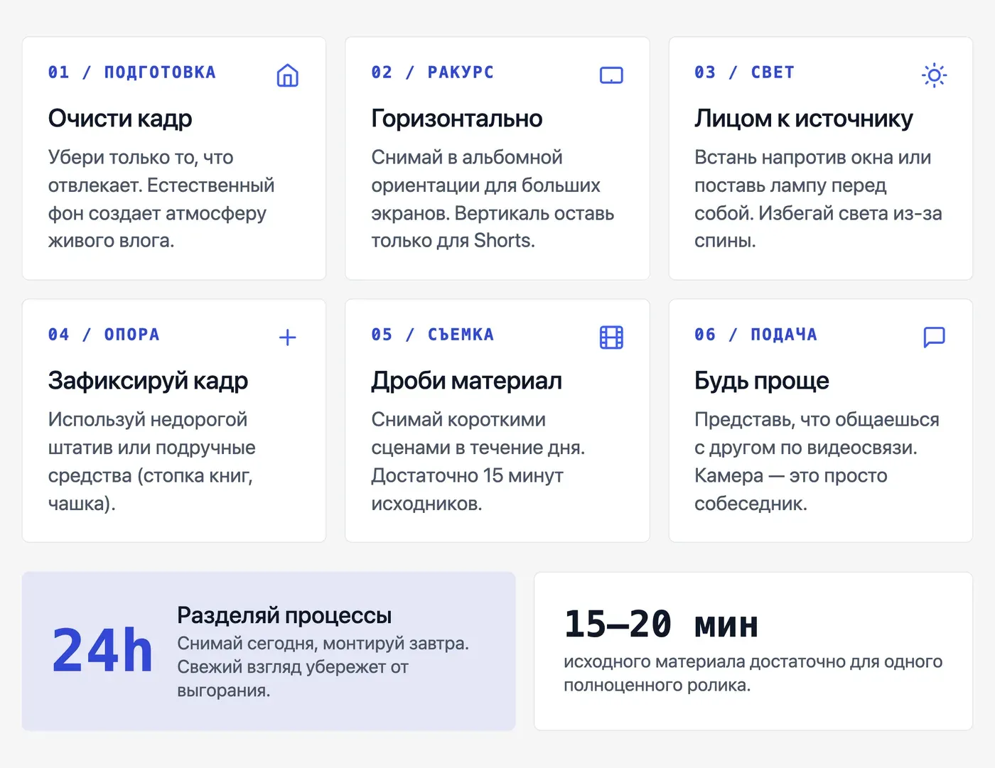 Как снять видео для YouTube на телефоне: пошаговая инструкция — инфографика Speakmi