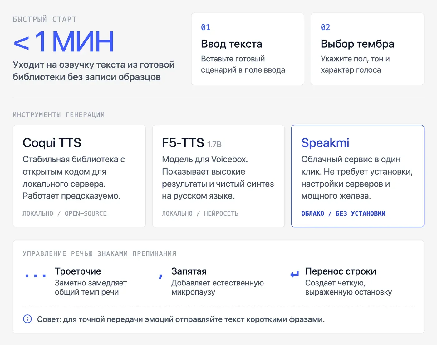Как сгенерировать другой голос без записи — только из текста? — инфографика Speakmi