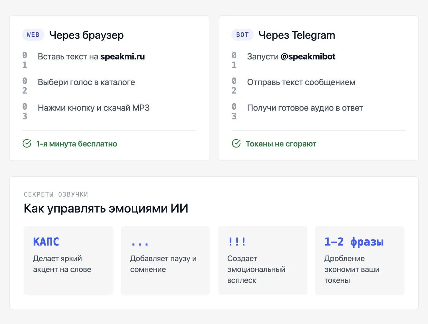 Как озвучить мем голосом ИИ: пошаговая инструкция — инфографика Speakmi